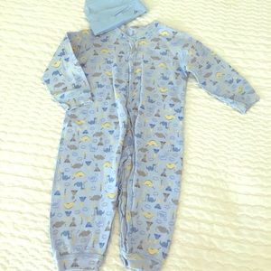 I Play, Organic Cotton Baby 🦕 One Piece, Sz 12Mo